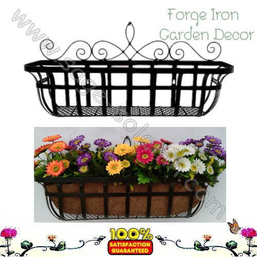 Wrought Iron Basket Planter HP06